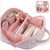 Quilted And Puffy 2PC Cosmetic and Jewelry Organizer With Toiletry Bag F369-10707448824081