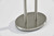 62" Brushed Task Floor Lamp With White Fabric Drum Shade N270-372650