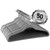 Elama Home 50 Piece Flocked Velvet Clothes Hangers with Stainless Steel Swivel Hooks in Gray D970-HANGER50PIECEGRAY