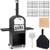 Outdoor Pizza Oven with Protective Cover and Grill Racks and Built-in Thermometer B593-NP11737