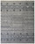6' X 9' Gray Ivory and Blue Geometric Hand Knotted Area Rug N270-566384