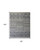6' X 9' Gray Ivory and Blue Geometric Hand Knotted Area Rug N270-566384