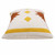 20" X 20" White Yellow And Red Orange 100% Cotton Geometric Zippered Pillow N270-516658