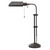 26" Bronze Metal Adjustable Table Lamp With Bronze Rectangular Shade N270-524647