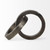 Two Ring Gray Hammered Metal Sculpture N270-392549