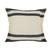 26" X 26" Ensign Blue White And Linen 100% Cotton Striped Zippered Pillow N270-516823