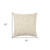 20" Gold and Ivory Cotton Pillow With Beads Edges N270-518635