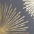 20" Gray and Gold Fireworks Cotton Throw Pillow N270-403247