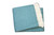 55" X 70" Teal Blue and White Woven Herringbone Plush Throw Blanket N270-474028