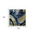 Set Of Three Deep Blue 2 White Framed Print Wall Art N270-408233