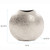 14" Silver Hammered Round Aluminum Table Vase N270-401233