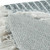 Gray and White Woven Recycled PET Polyester Throw Blanket with Tassels N270-519094