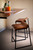 27 " Brown And Black Iron Backless Counter Height Bar Chair N270-374039