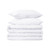 White Twin Cotton Blend 650 Thread Count Washable Duvet Cover Set N270-528411