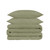 Sage Queen Cotton Blend 1200 Thread Count Washable Duvet Cover Set N270-528191