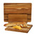 MegaChef 3 Piece Acacia Wood Cutting, Prep and Serving Boards D970-MC-A143