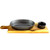Gibson Elite Gracious Dining 3-Piece Reactive Fine Ceramic Bowl Set With Acacia Wood Tray in Gray D970-116922.03