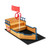 Kids Pirate Boat Wooden Sandbox Children Outdoor Playset B593-TS10028