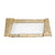 13" Gold Glass Snack Or Vanity Tray N270-376058