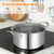 12 Piece Pots and Pans Set with Tempered Glass Lids and Handles - Color: Silver D681-KC57456