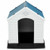 Plastic Waterproof Ventilate Pet Puppy House - Color: Blue - Size: M D681-PS7065-M