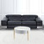 32" Natural Brown And White Round Coffee Table N270-490523