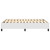 Box Spring Bed Frame White Full Faux Leather (US Only) A949-3121076