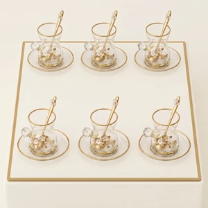 The Pearl Blossom 18-Piece Glass Tea Collection
