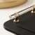 Black Luxury Tray Set – 3‑Piece Matte Serving Trays with Clear Acrylic & Gold Handles
