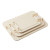 Cream Luxury Tray Set – 3‑Piece Serving Trays with Clear Acrylic & Gold Handles