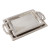 Rectangular Luxury Tray Set – 2‑Piece Silver Engraved Trays with Ornate silver Handles & Trim