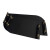 2‑Piece Decorative Panel Organizer –  Black Leather‑Style Panels with Black Rods & Gold Brackets