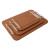 Brown Luxury Tray Set – 3‑Piece Serving Trays with Clear Acrylic & Gold Handles