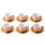 Set of 6 Pink Ribbed Porcelain Teacups with Gold Saucers – Gold‑Rimmed Luxury Design