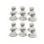 36‑Piece Glass Tea & Coffee Serving Set – Black & Gold Floral Design (12 Coffee Cups, 12 Tea Cups, 12 Saucers)