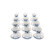 36‑Piece Glass Tea & Coffee Serving Set – Blue Floral & Gold Trim (12 Coffee Cups, 12 Tea Cups, 12 Saucers)