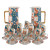 38‑Piece Arabic Coffee & Tea Set – 2 Thermoses, 12 Coffee Cups, 12 Tea Cups & 12 Saucers with Geometric Pattern