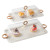 2‑Piece Clear Dessert Display Case with Wooden Ring Handle & White Tassel
