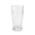 6 Clear Ribbed Glass with Faceted Base – Elegant Everyday Drinkware