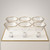 The Golden Edge 6-Piece Fluted Glass Footed Dessert Set
