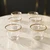 The Golden Edge 6-Piece Clear Glass Finjan Set