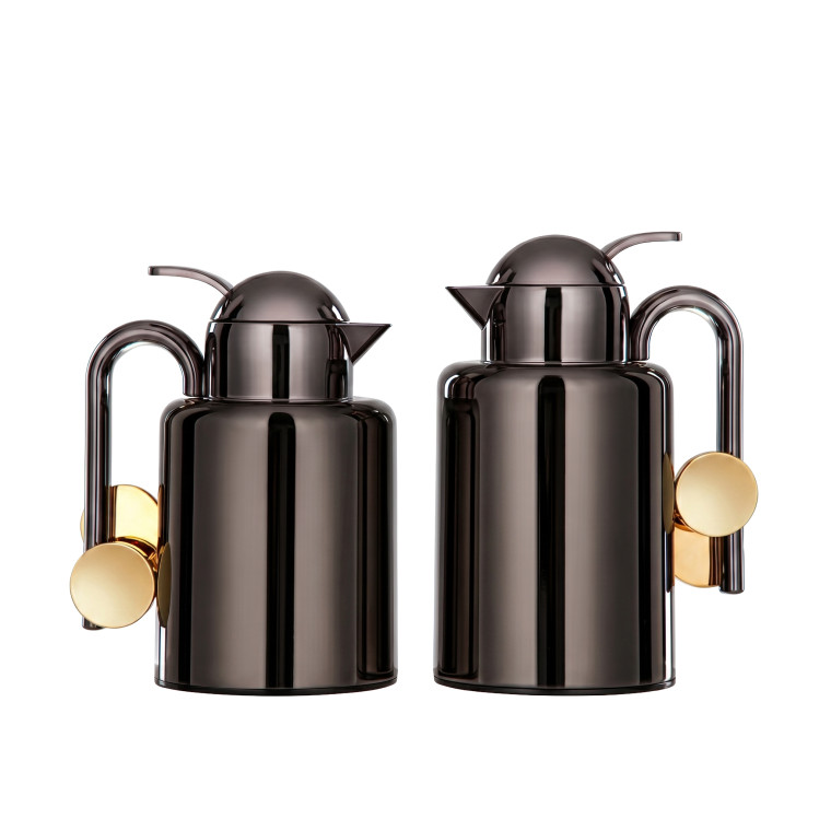 Gun Black & Gold Vacuum Flask Set – (1.5L + 1.0L)