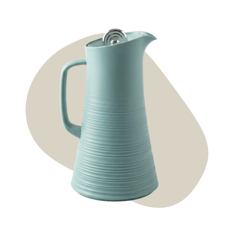 Ribbed Insulated Thermos (Teal)– Modern Elegance for Everyday Dhiyafa