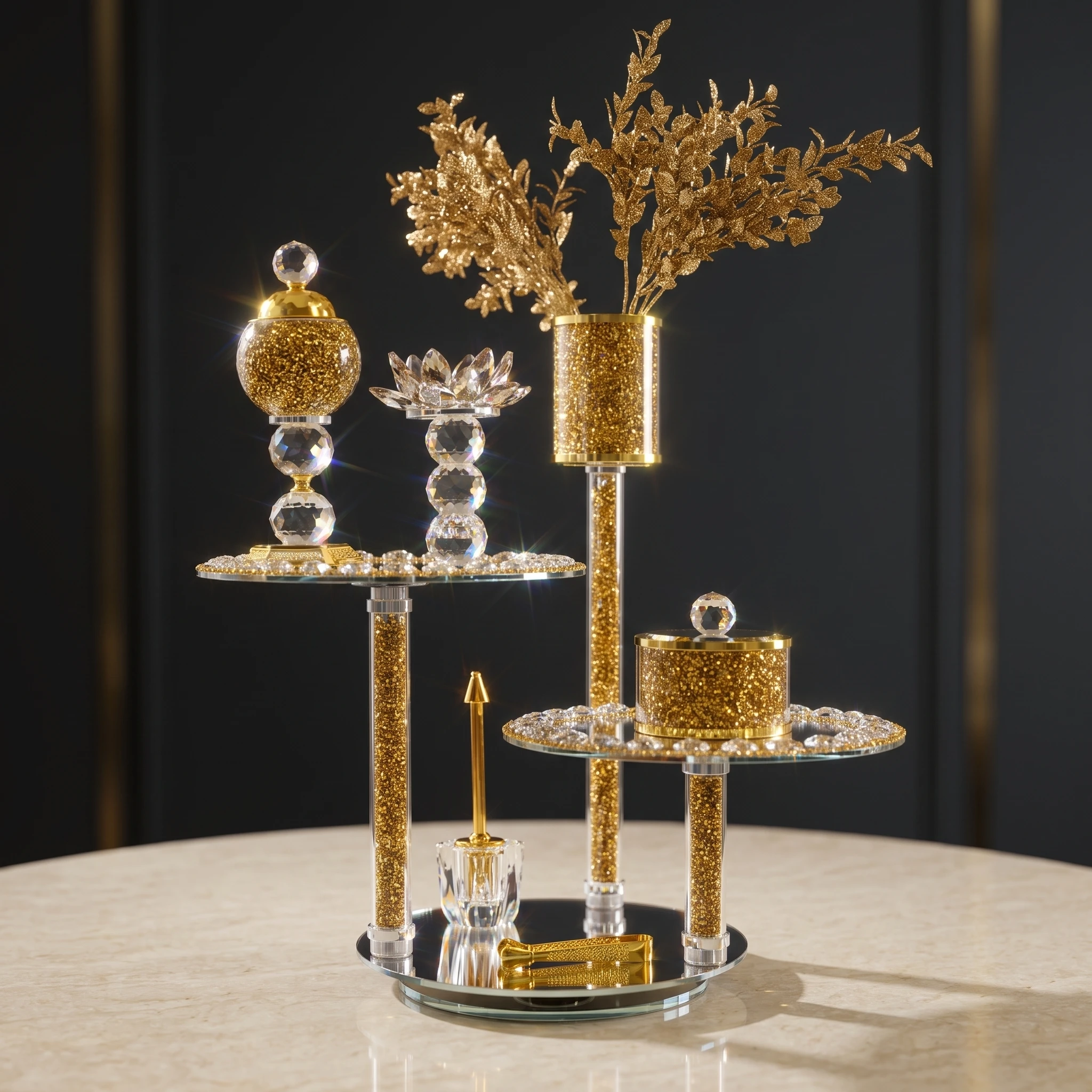 Tiered Glass Display