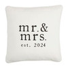 Mr & Mrs Est 2024- Square Pillow