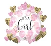 It's A Girl Watercolor Extra Large Balloon- 26"