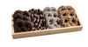 Chocolate Covered Pretzels On Wooden Tray