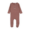 Lil Legs Bouquet Graphic Footie- Mauve