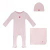 Bubani Velour Layette Set With Heart