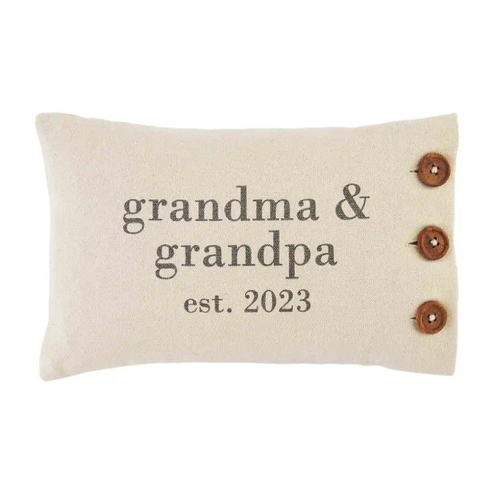 Grandma & Grandpa Est 2023- Pillow